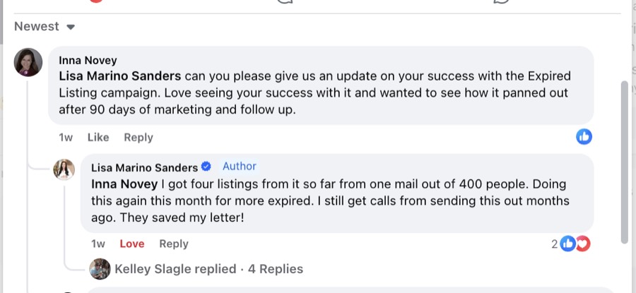 Listing Leads customer result 97 of 100